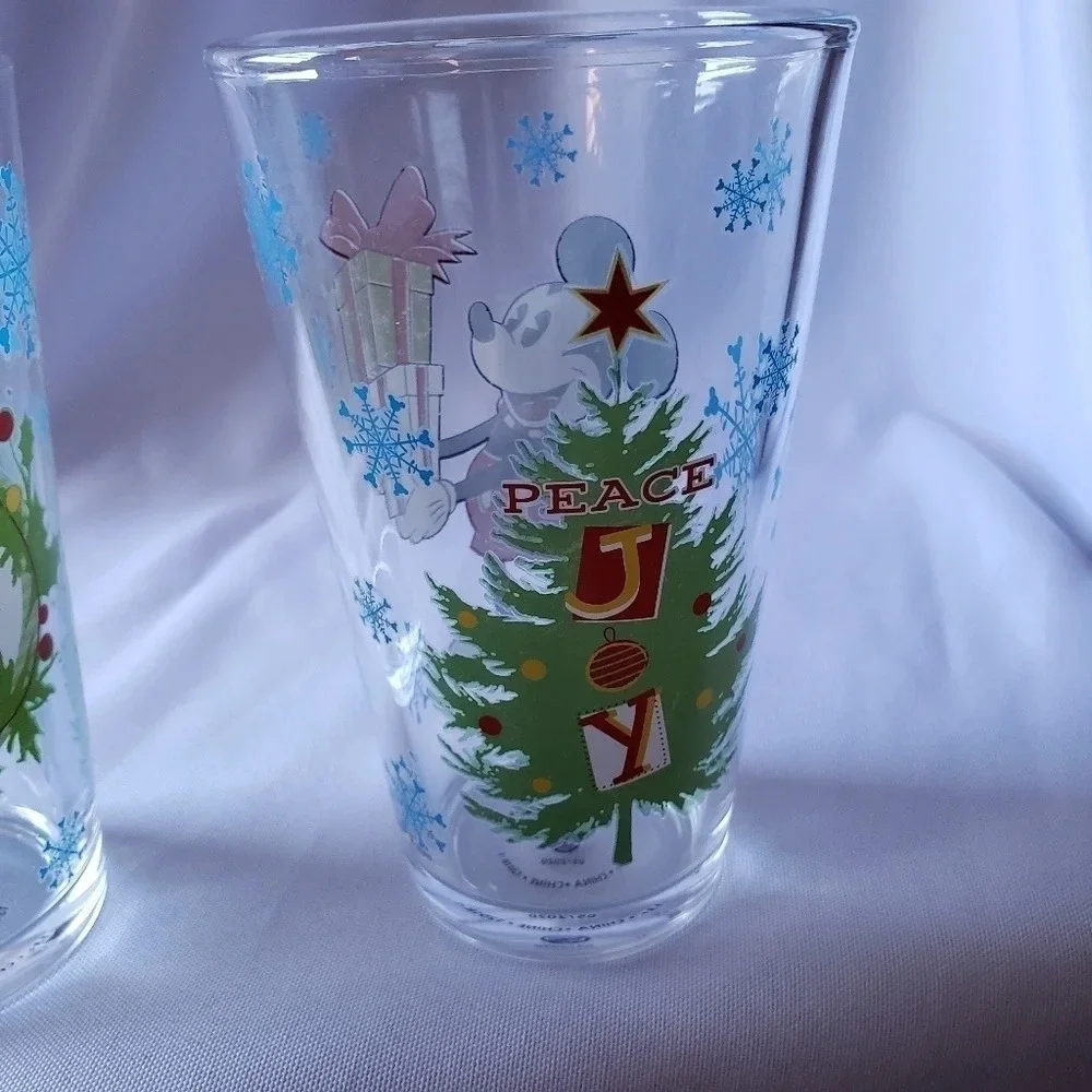 Zak!DISNEY MICKEY & MINNIE MOUSE PINT GLASSWARE SET 16OZ